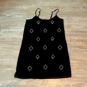 Black slip dress